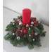 Red and Silver Christmas candle