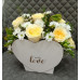 Flower box - Heart with chrysanthemum